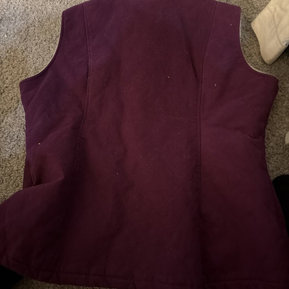 Polar King by Key women's Berber-lined quilted vest in plum - Picture 4 of 4